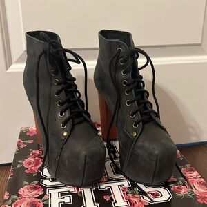 Jeffrey Campell Lita Black. Size 6.